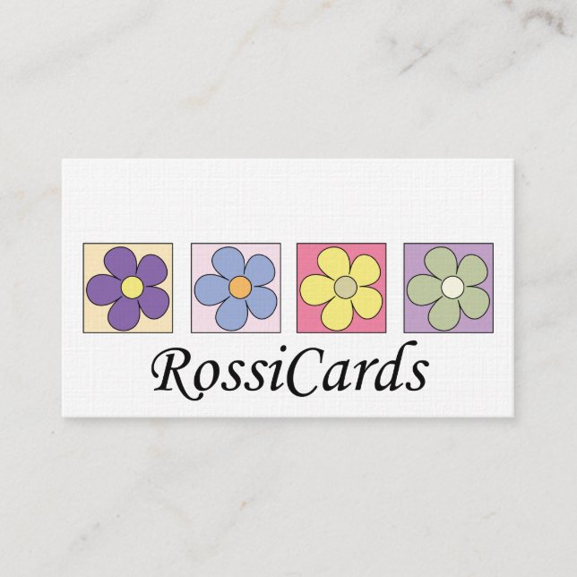 Cartes de visite de motif de fleur (Devant)