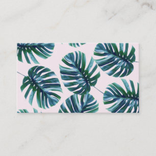 Cartes de visite de motif de Monstera