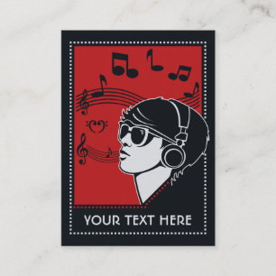 Cartes de visite de musique Art déco