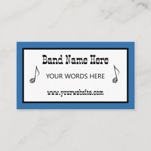 Cartes de visite de musique de groupe country