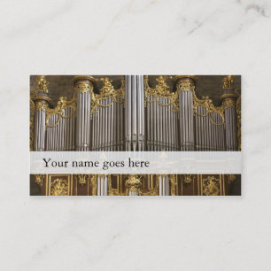 Cartes de visite de musique d'orgue - cathédrale
