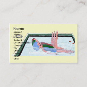Cartes de visite de natation synchronisée