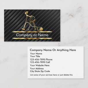 Cartes de visite de nettoyage classique