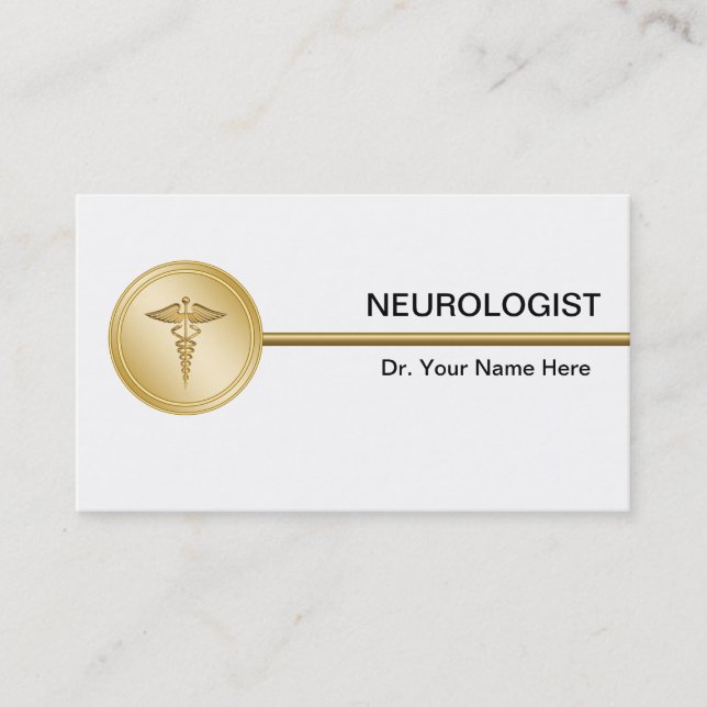 Cartes de visite de neurologue (Devant)