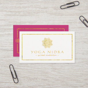Cartes de visite de Nidra de yoga