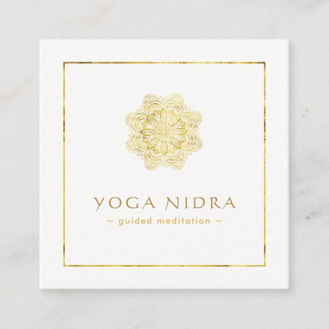 Cartes de visite de Nidra de yoga (Devant)