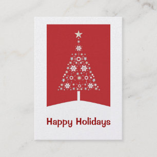Cartes de visite de Noël