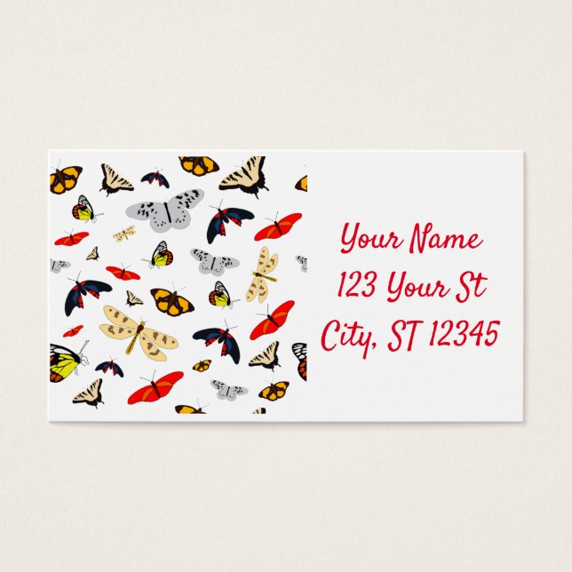 Cartes De Visite De nombreuses créatures ailées Thunder_Cove (Devant)