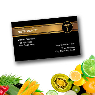 Cartes de visite de nutritionniste