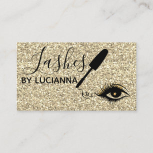 Cartes de visite de Parties scintillant Lashes