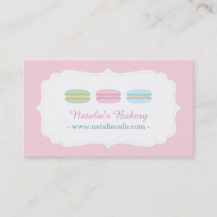 Cartes de visite de patisserie de Macarons Sucrés 