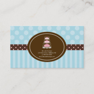 Cartes de visite de pâtisserie ou de boulangerie