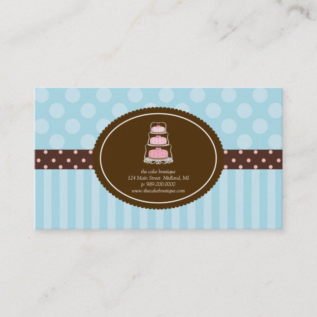 Cartes de visite de pâtisserie ou de boulangerie (Devant)