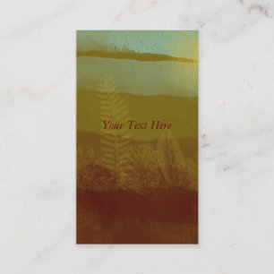 Cartes de visite de paysage d'automne