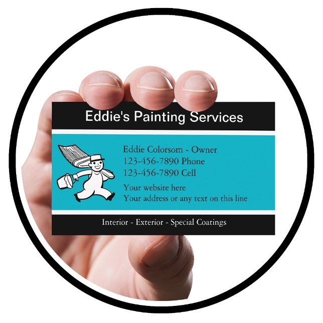 Cartes de visite de peintre (painter)