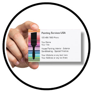 Cartes de visite de peintre