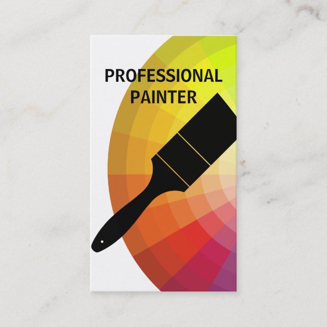 Cartes de visite de peinture (Devant)