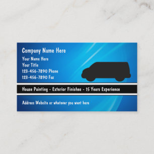 Cartes de visite de peinture de Chambre