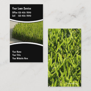 Cartes de visite de pelouse