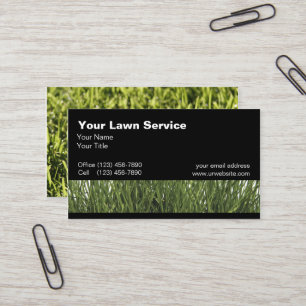Cartes de visite de pelouse