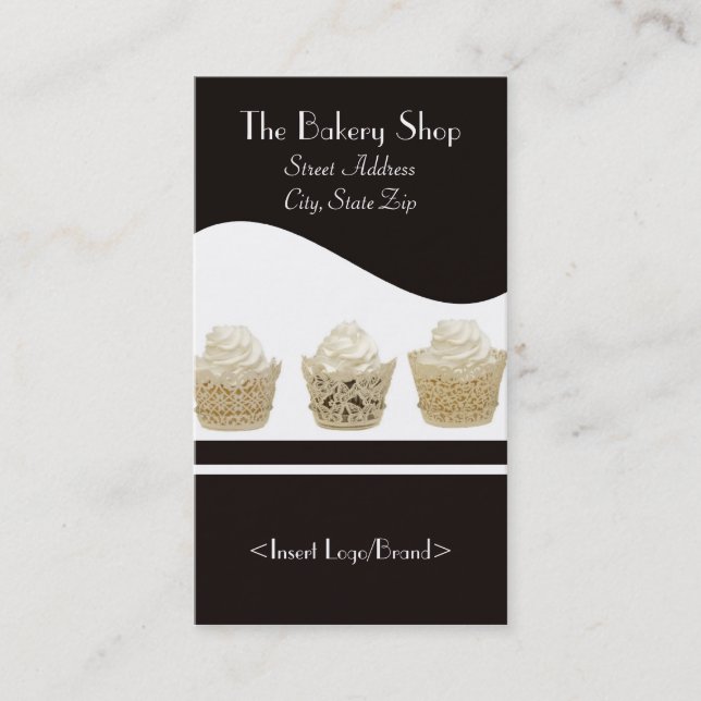 Cartes de visite de petit gâteau sur l'arrière - (Devant)
