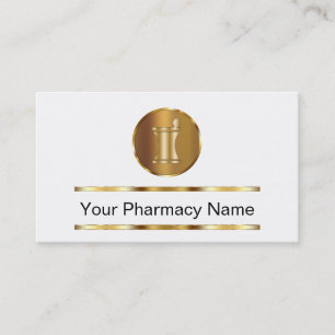 Cartes de visite de pharmacie élégantes