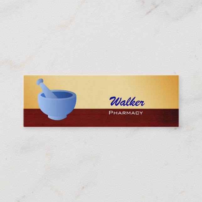 Cartes de visite de pharmacien (Devant)