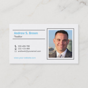 Cartes de visite de photographe pour agent immobil