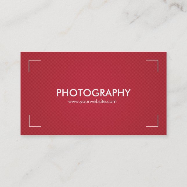 Cartes de visite de photographie en rouge et blanc (Devant)