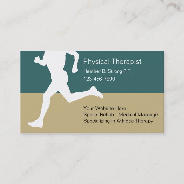 Cartes de visite de physiothérapeute (Devant)
