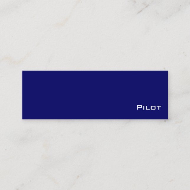 Cartes de visite de pilotes blancs de la Marine (Devant)