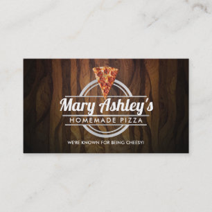 Cartes de visite de pizza personnalisés