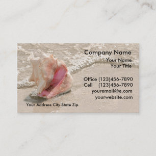 Cartes de visite de plage
