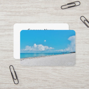 Cartes de visite de plage d'été