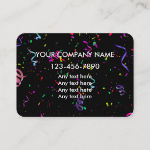 Cartes de visite de planificateur de partie