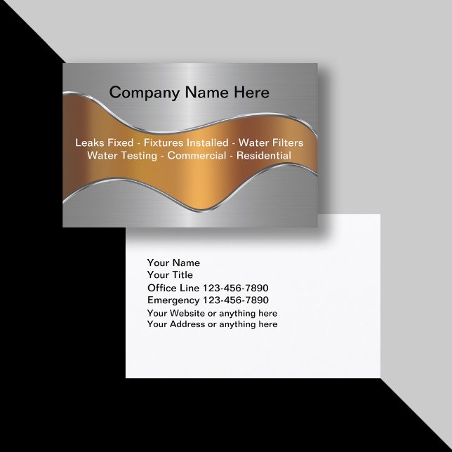Cartes de visite de plomberie (Créateur téléchargé)