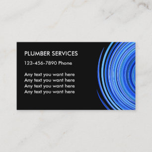 Cartes de visite de plombier simple