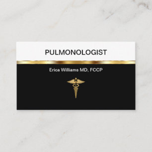 Cartes de visite de pneumologue médecin des poumon