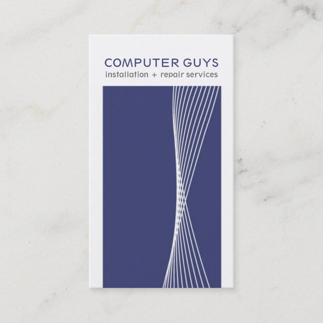 Cartes de visite de pointe modernes (Devant)