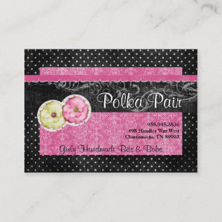 Cartes de visite de Polka Pair Chubby