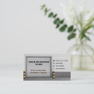 Cartes de visite de portes de garage