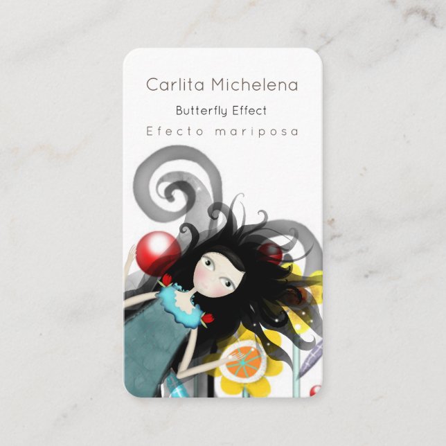 Cartes de visite de poupée papier (Devant)