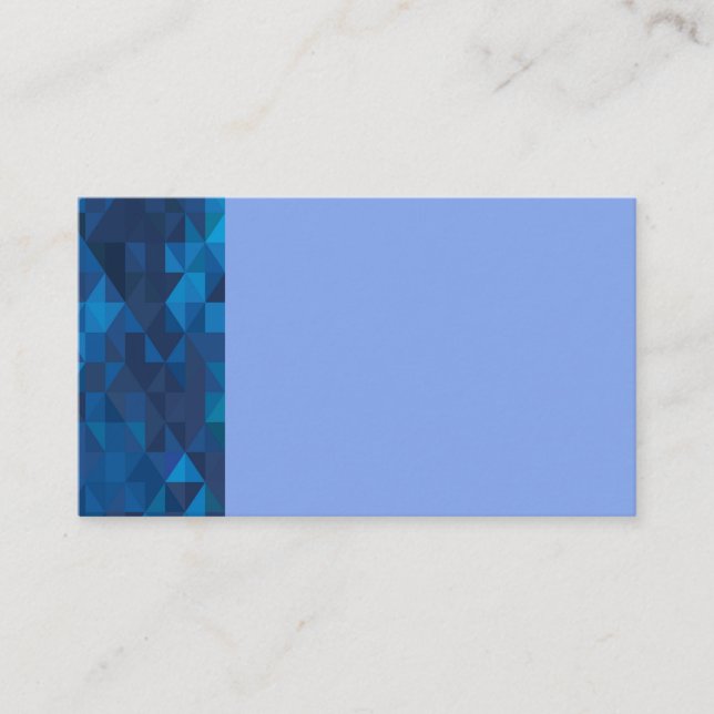 Cartes de visite de prisme géométrique bleu/bleu c (Devant)