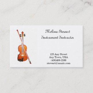 Cartes de visite de professeur de musique de