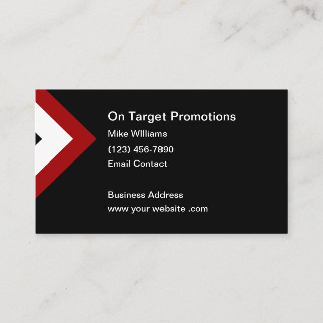 Cartes de visite de professionnel du marketing (Devant)