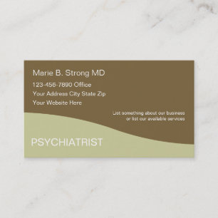 Cartes de visite de psychiatre