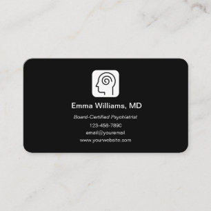 Cartes de visite de psychiatre pour la santé menta