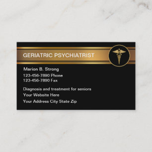 Cartes de visite de psychologue gériatrique