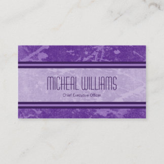 Cartes de visite de Purple Modern CEO Company
