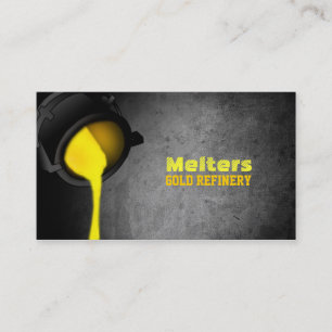 Cartes de visite de raffinerie d'or
